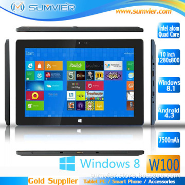 10.1" Windows Quad Core Tablet 2g+32g IPS Screen 1280X800pixels (W100)
